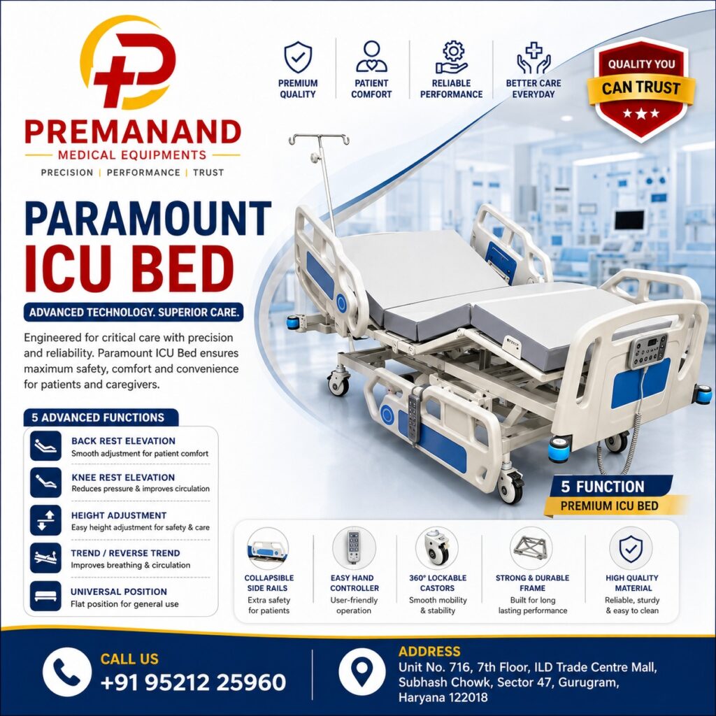 LATEST PARAMOUNT ICU BED FOR RENT IN GURGAON