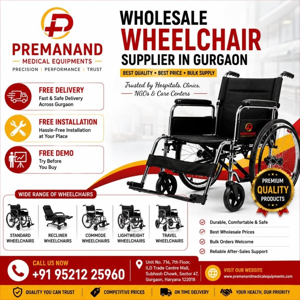 Wholesale Wheelchair Supplier in Gurgaon | Premanand Medical Equipments